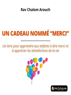 cover image of Un cadeau nommé "Merci"